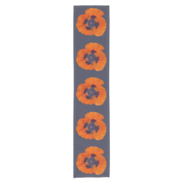 Scharlachrot Orange Poppy 1 Kurzer Tischläufer
