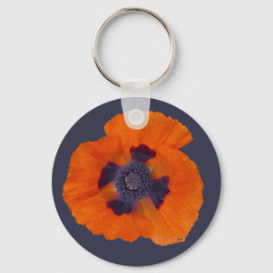 Scharlachrot Orange Poppy 1 Schlüsselanhänger
