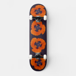 Scharlachrot Orange Poppy 1 Skateboard