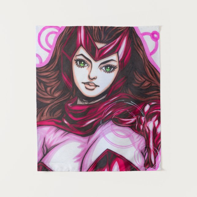 Scharlachrote Hexe ~ Wanda Maximoff Wandteppich (Vorderseite)