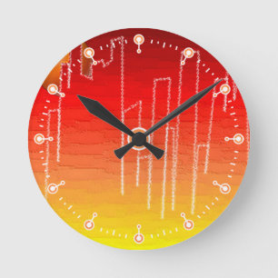 Scharlachrote Nacht Mittlere Uhr