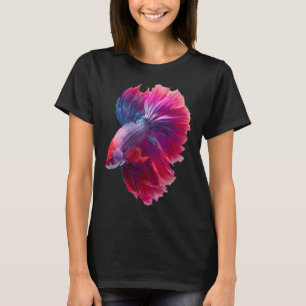 Scharlachrote Orchidee Betta Siamesischer Kampffis T-Shirt