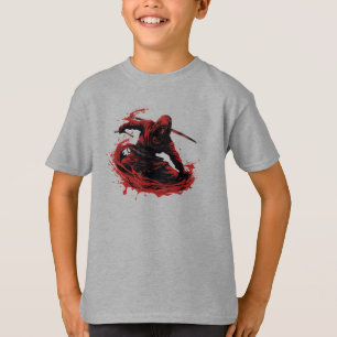Scharlachrote Stealth: Red Ninja Mastery Shirt