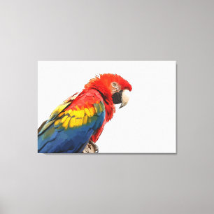 Scharlachrote, ummantelte Canvas Printwerbung Leinwanddruck