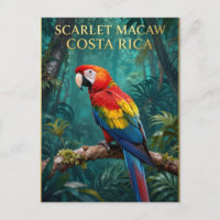 🌴 Scharlachroter Ara Kostarikanische Tierwelt