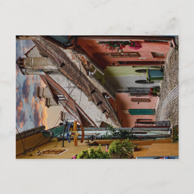 Schäßburg Postkarte (Vorderseite)