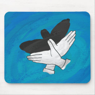 Schatten Adler Auf Blau Mousepad