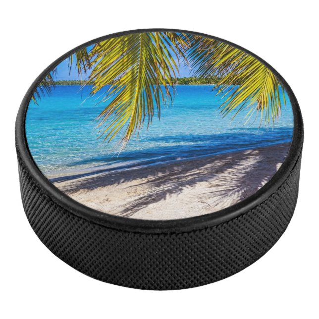 Schatten am Strand Eishockey Puck (3/4)