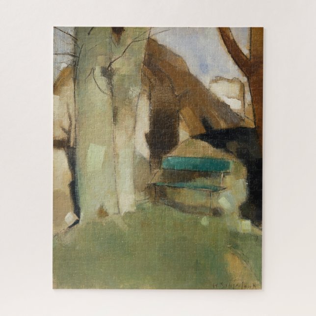 Schatten auf der Mauer, Helene Schjerfbeck (Vertikal)