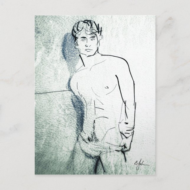 Schatten auf der Postkarte (Vorderseite)