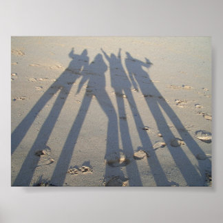 Schatten auf Sand (Rückkehr) Poster