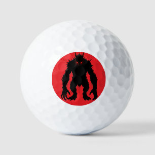 Schatten-Dämon-Monster Rote Augen Horror-Geschenk Golfball