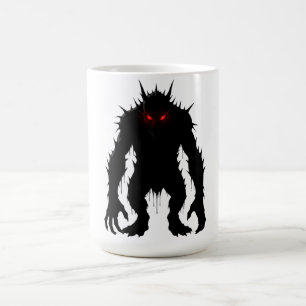 Schatten-Dämon-Monster Rote Augen Horror-Geschenk Kaffeetasse