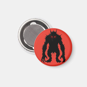 Schatten-Dämon-Monster Rote Augen Horror-Geschenk Magnet