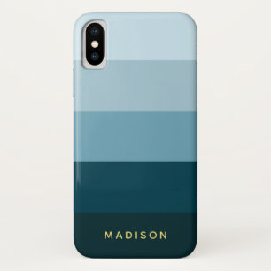 Schatten der blauen schicken breiten Streifen Case-Mate iPhone Hülle
