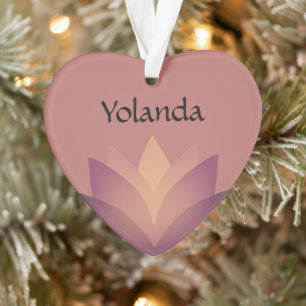 Schatten der Blume Mauve Lotus Ornament