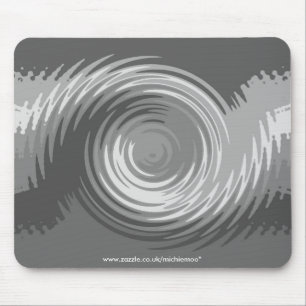 Schatten der grauen Kräuselung Mousemat Mousepad