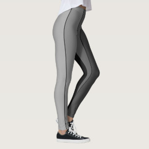 Schatten der Graustreifen Muster Elegant Leggings
