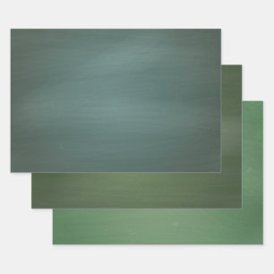 Schatten der grünen Pinselstriche Camouflage Geschenkpapier Set