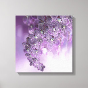 Schatten der Lila Orchideen von Violet Leinwanddruck