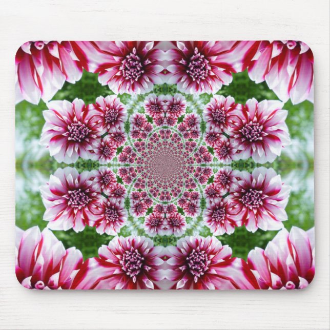 Schatten der rosa Blumen Mousepad (Vorne)