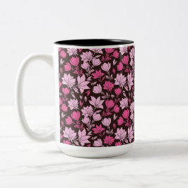 Schatten der rosa Magnolia Zweifarbige Tasse