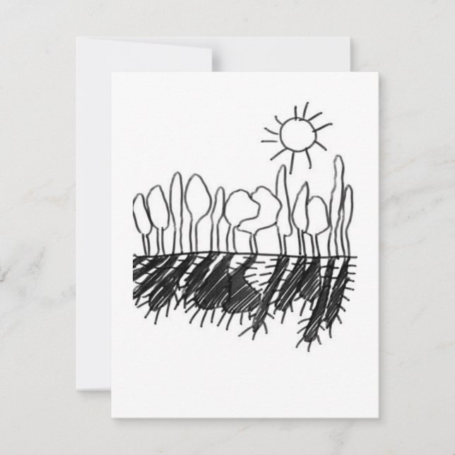 Schatten der Sonne - Eine Studie - 3 RSVP Karte (Vorderseite)