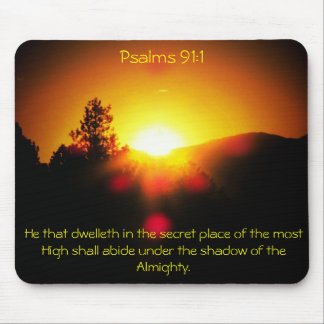 Schatten des Allmächtigers - Psalm-91:1 Mousepad