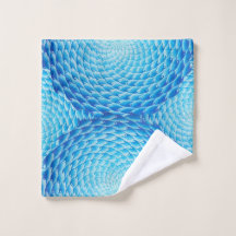 Schatten des blauen Mandala-Wäsche-Stoffes