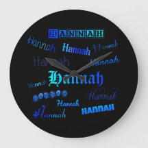 Schatten des Blaus auf Schwarzem - Hannah