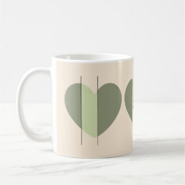 Schatten des grünen Herzens Kaffeetasse