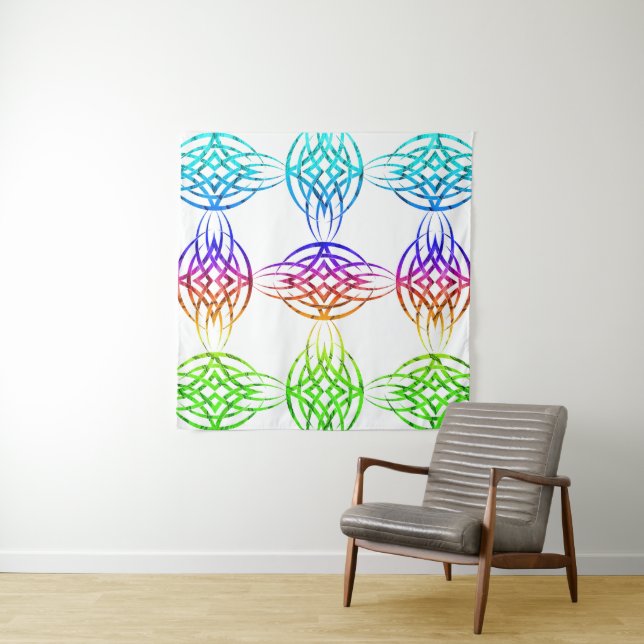 Schatten-Eklipse glich aus (Regenbogen 2) Wandteppich (Beispiel)