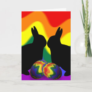 Schatten-Häschen Feiertagskarte