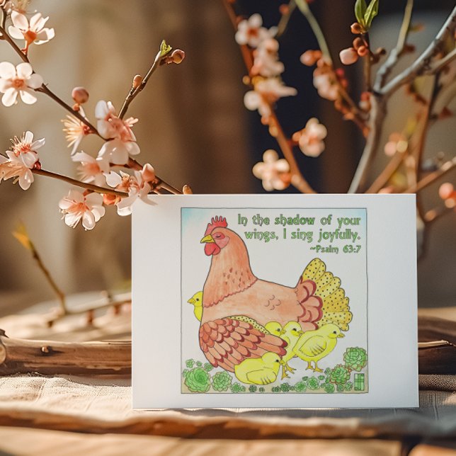 Schatten Ihrer Flügel Inspirationsquelle Postkarte (Von Creator hochgeladen)