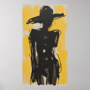 Schatten in Gelb Poster
