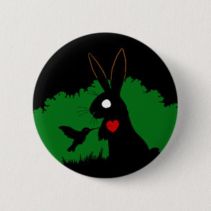 Schatten-Kaninchen-Knopf-Entwurf 1 Button