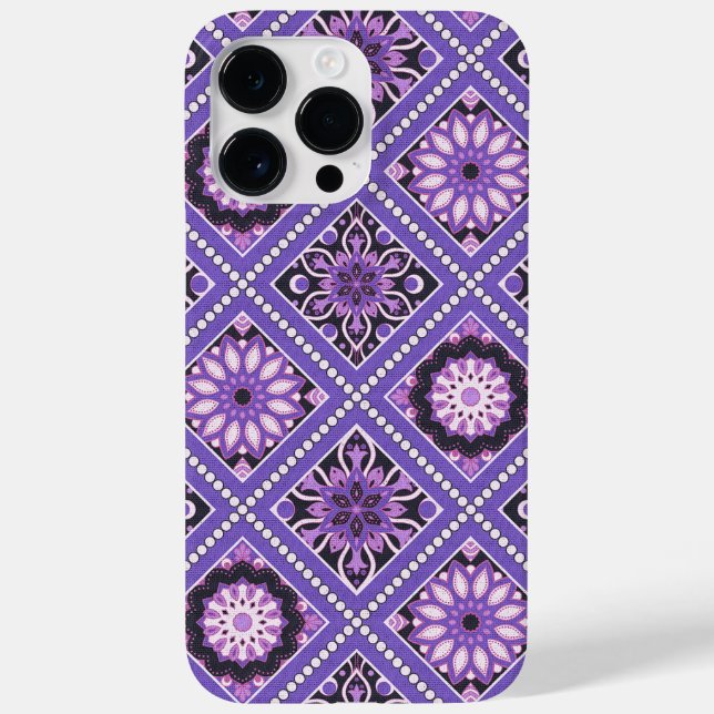 SCHATTEN LILA MANDALA-PATTER Case-Mate iPhone 14 PRO MAX HÜLLE (Rückseite)