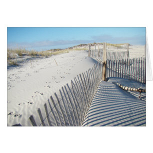 Schatten, Sanddünen und Zäune