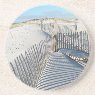 Schatten, Sanddünen und Zäune Getränkeuntersetzer