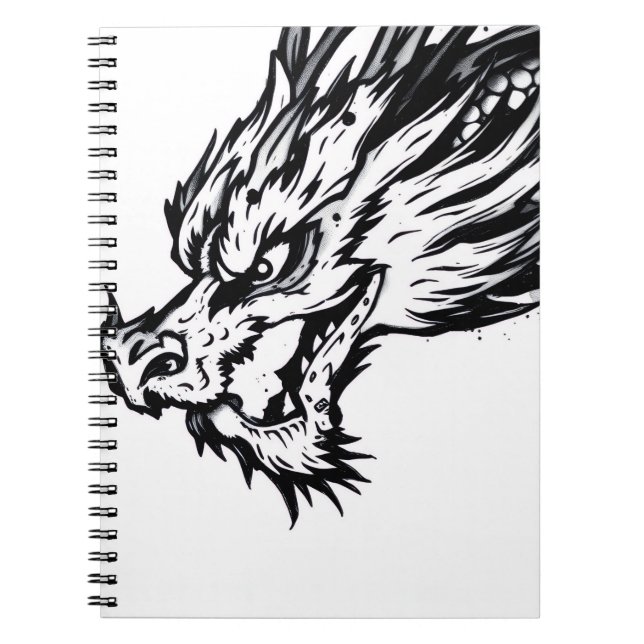 Schatten-Schuppen-Drache Notizblock (Vorderseite)