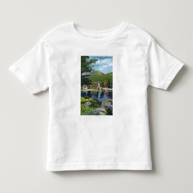 Schatten-See übertriebene Wasser-Rad-Ansicht Kleinkind T-shirt (Vorderseite)