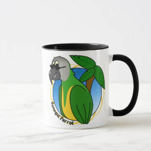 Schatten-Senegal-Papageien-Tasse Tasse
