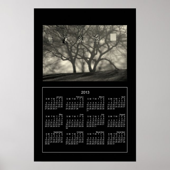 Schatten & Überlegungen 2013 Kalender drucken Poster (Vorne)