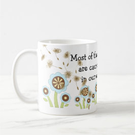 Schatten und Licht - Positive Anführungszeichen Kaffeetasse