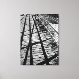 "Schatten und Zäune" wickelten Leinwand-Druck ein Leinwanddruck