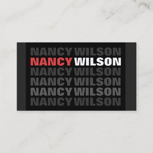 Schatten Visitenkarte (Vorderseite)