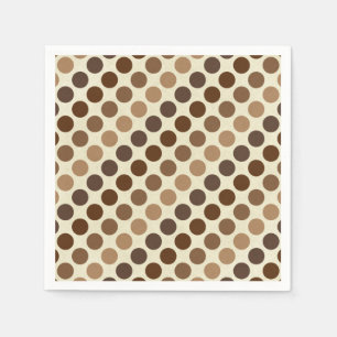 Schatten von Brown-Tupfen durch Shirley Taylor Serviette