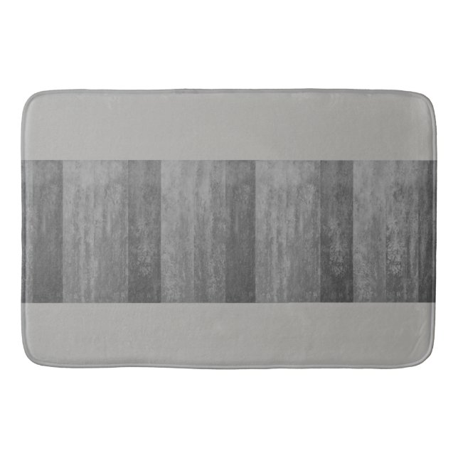 Schatten von grauem Ombre Striped Badematte (Vorderseite)