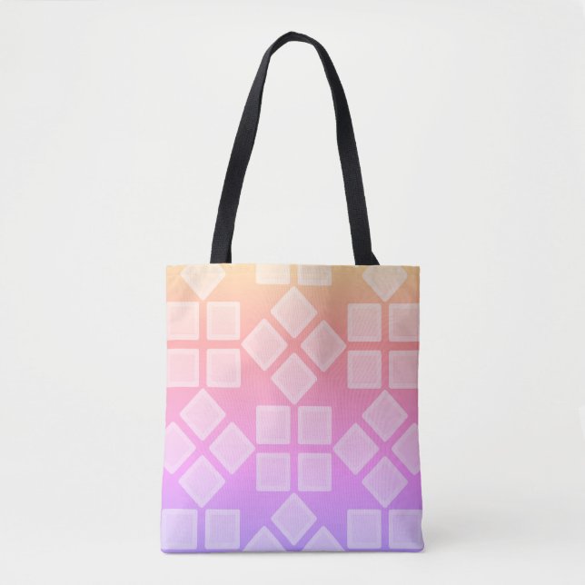 Schatten von Lila Plätzen Tasche (Vorderseite)