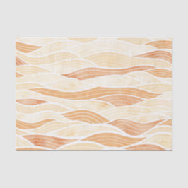 SCHATTEN VON PEACH WAVE PATTERN SEIDENPAPIER